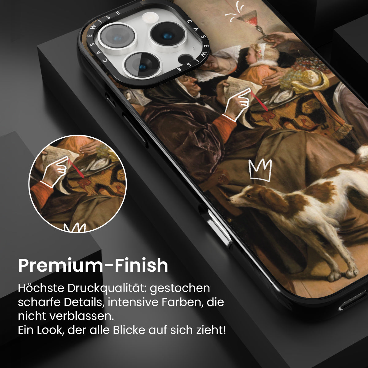 Abendessen und Hund - Hülle