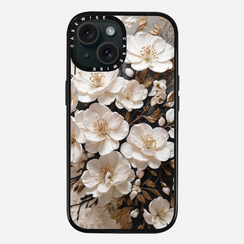 Blühende weiße Blumen. - Hülle