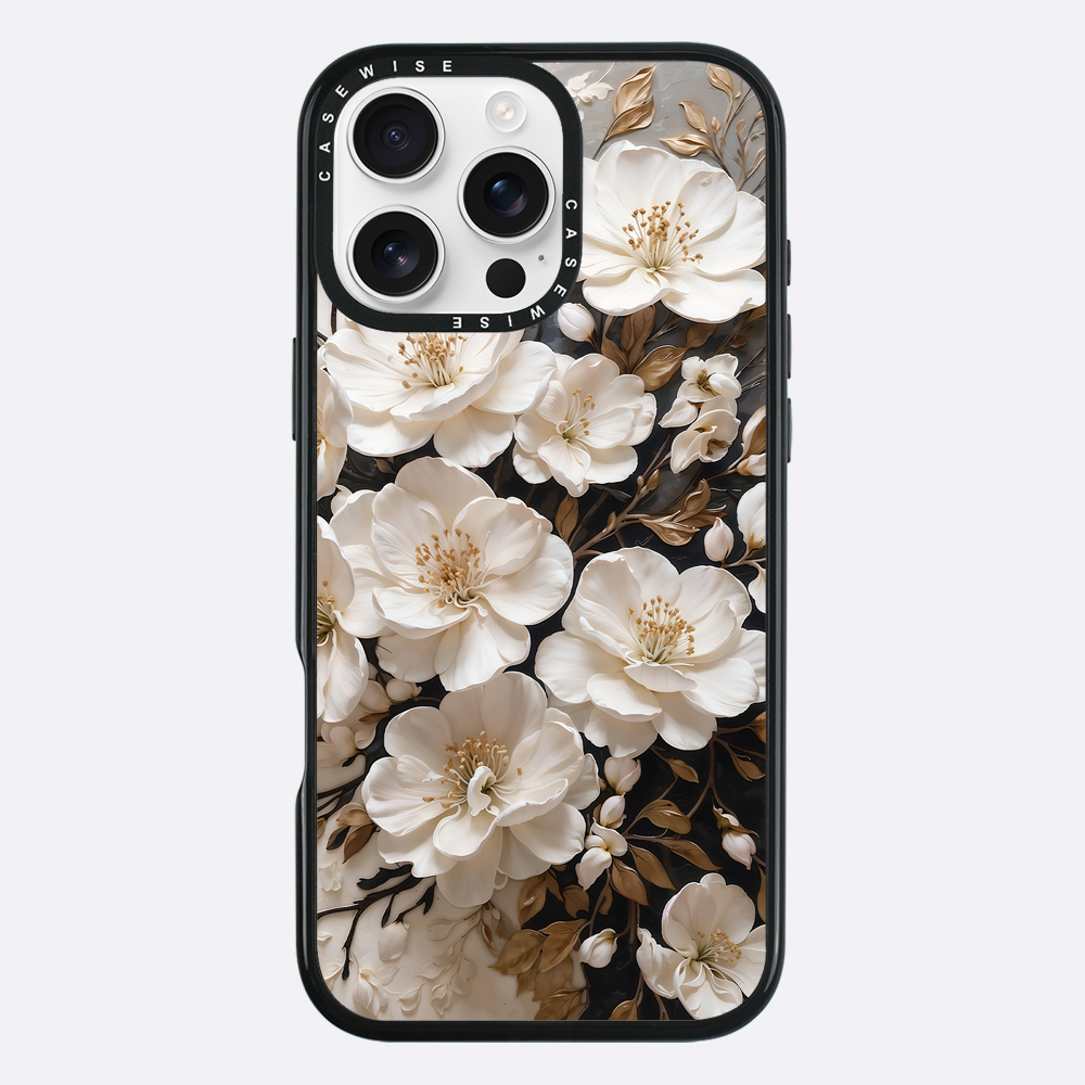 Blühende weiße Blumen. - Hülle
