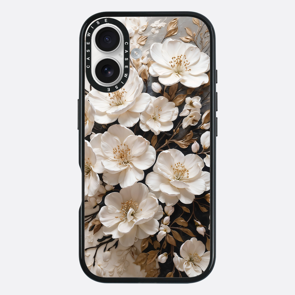 Blühende weiße Blumen. - Hülle