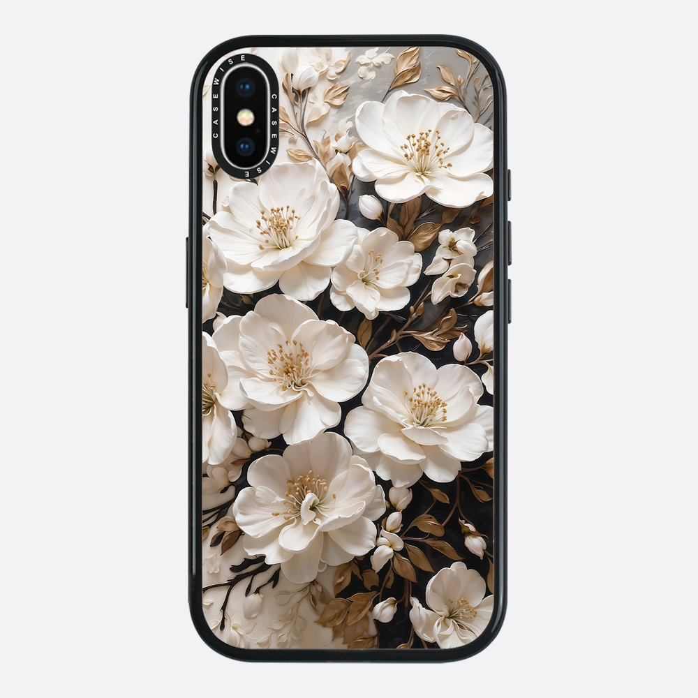 Blühende weiße Blumen. - Hülle
