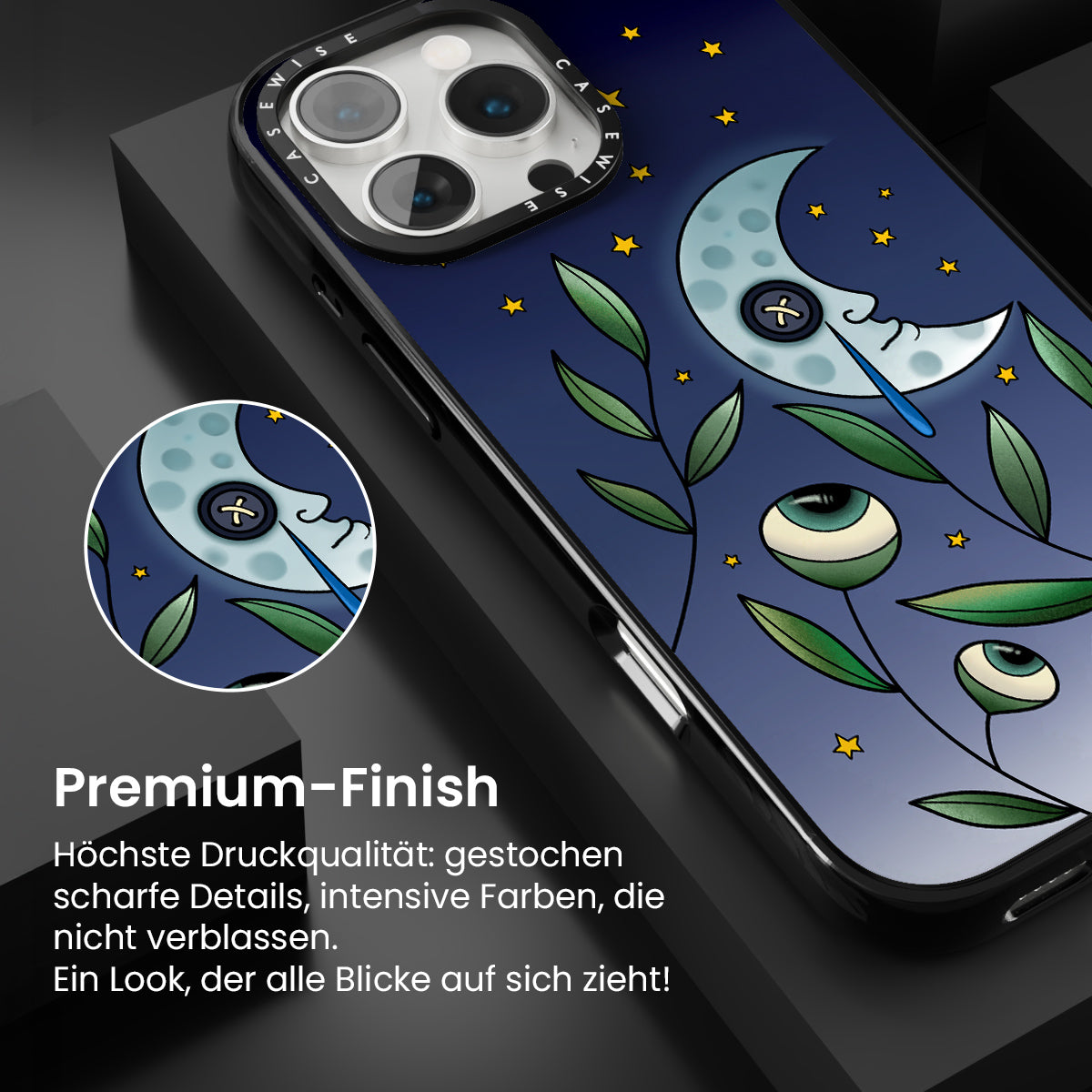 Augen- und Perlenmond - Hülle