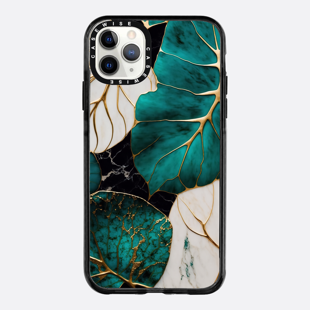 Abstrakte botanische Kintsugi - Hülle