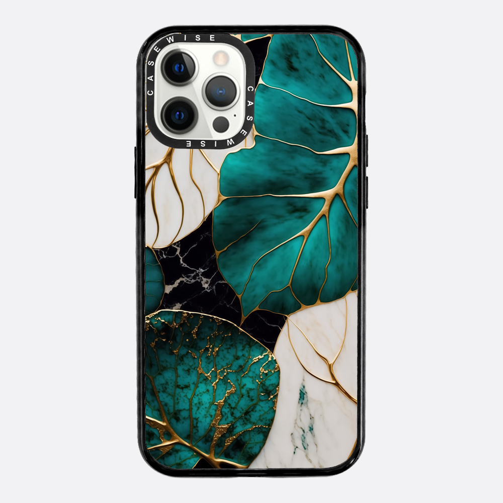 Abstrakte botanische Kintsugi - Hülle