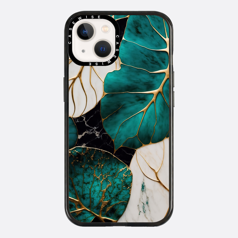 Abstrakte botanische Kintsugi - Hülle