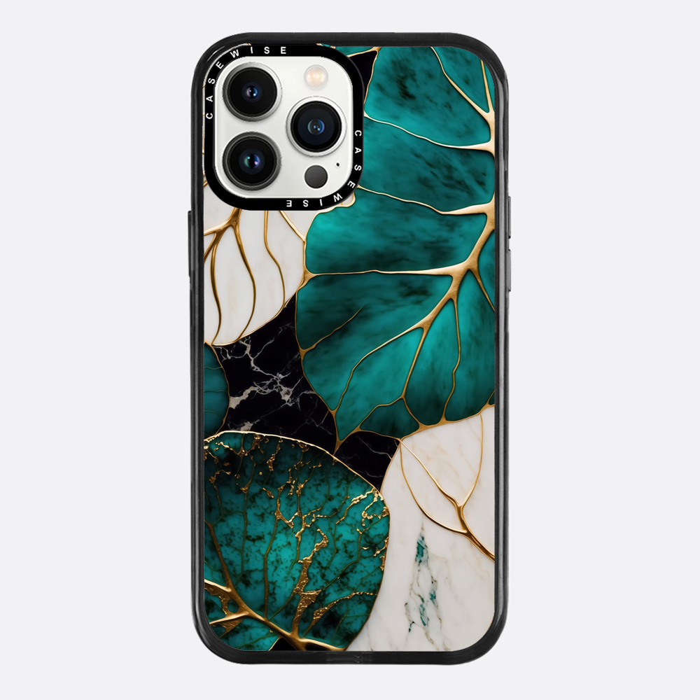 Abstrakte botanische Kintsugi - Hülle