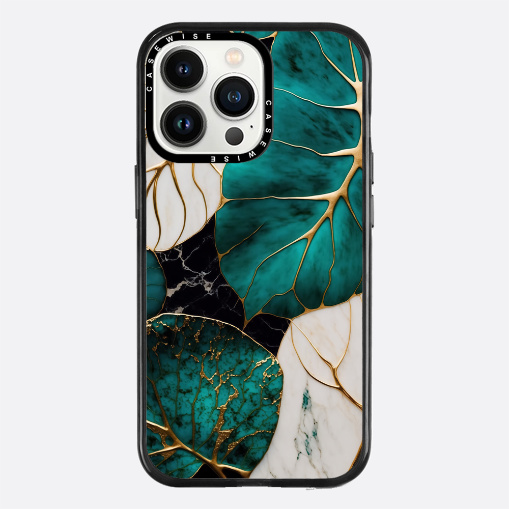 Abstrakte botanische Kintsugi - Hülle
