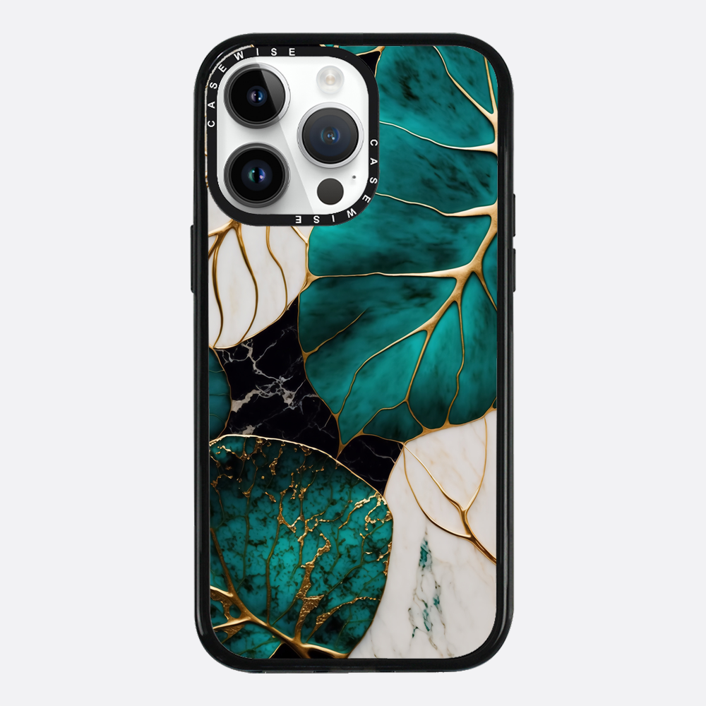 Abstrakte botanische Kintsugi - Hülle