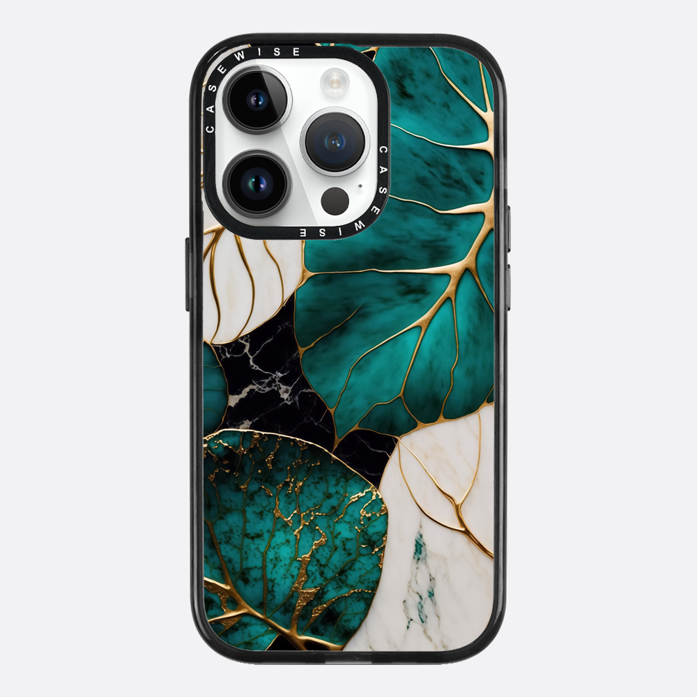 Abstrakte botanische Kintsugi - Hülle