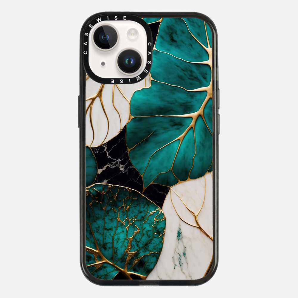 Abstrakte botanische Kintsugi - Hülle