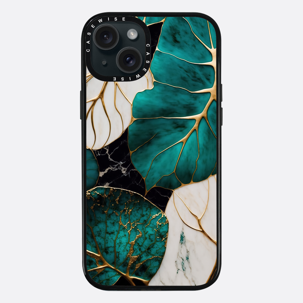Abstrakte botanische Kintsugi - Hülle