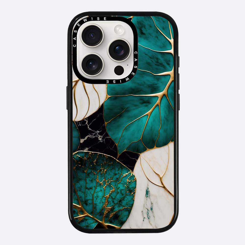 Abstrakte botanische Kintsugi - Hülle