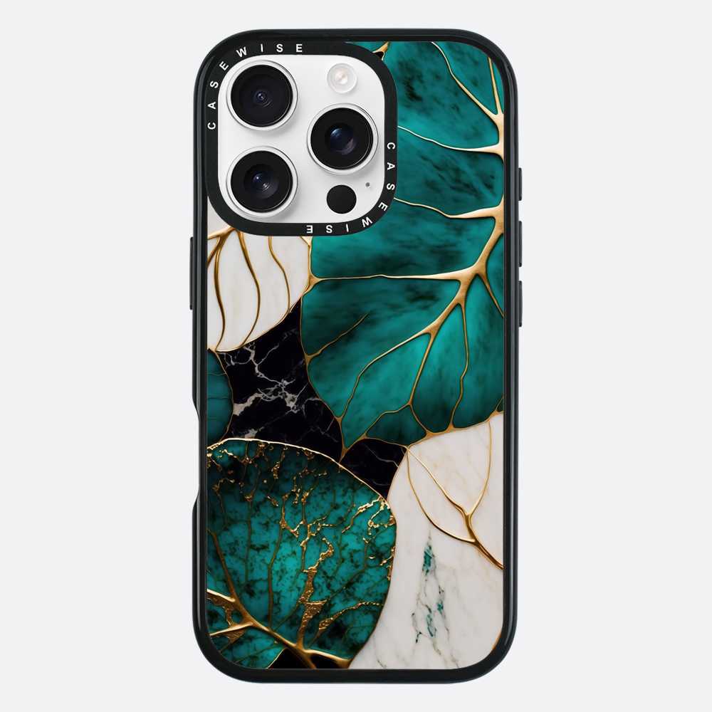 Abstrakte botanische Kintsugi - Hülle