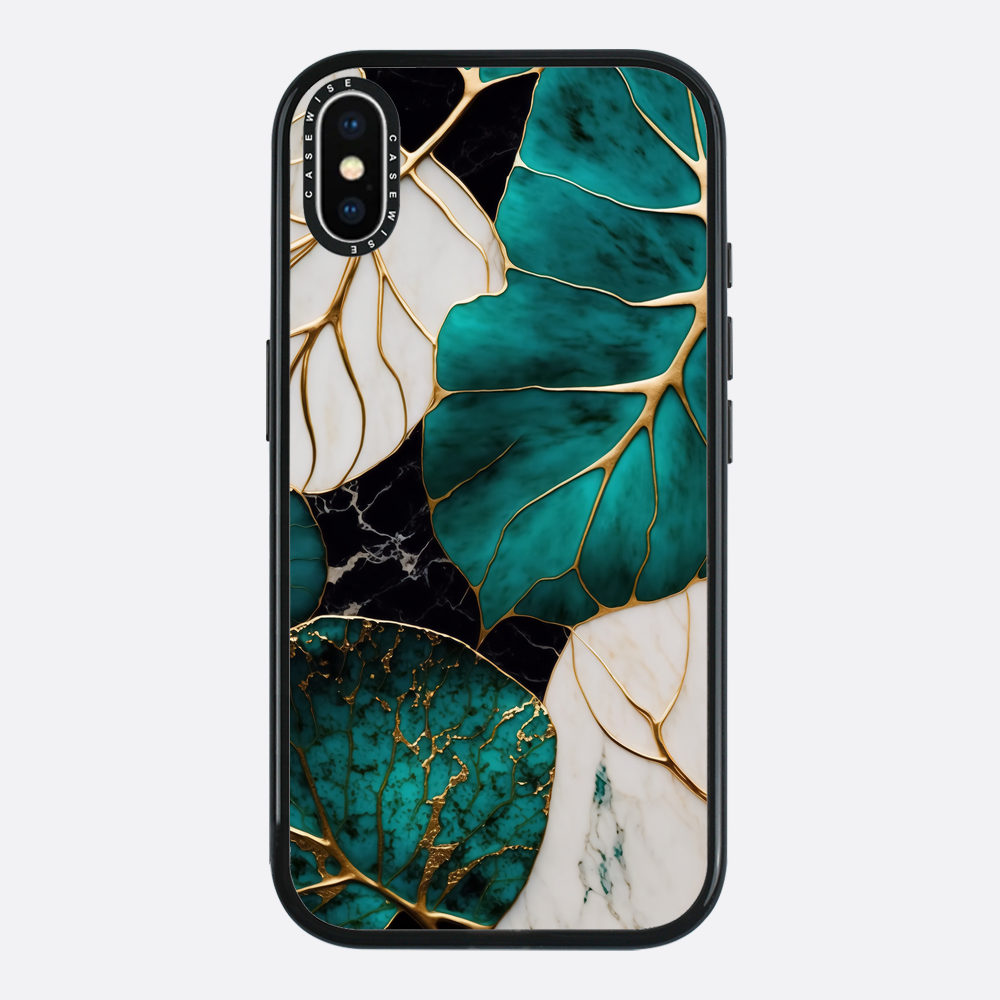 Abstrakte botanische Kintsugi - Hülle