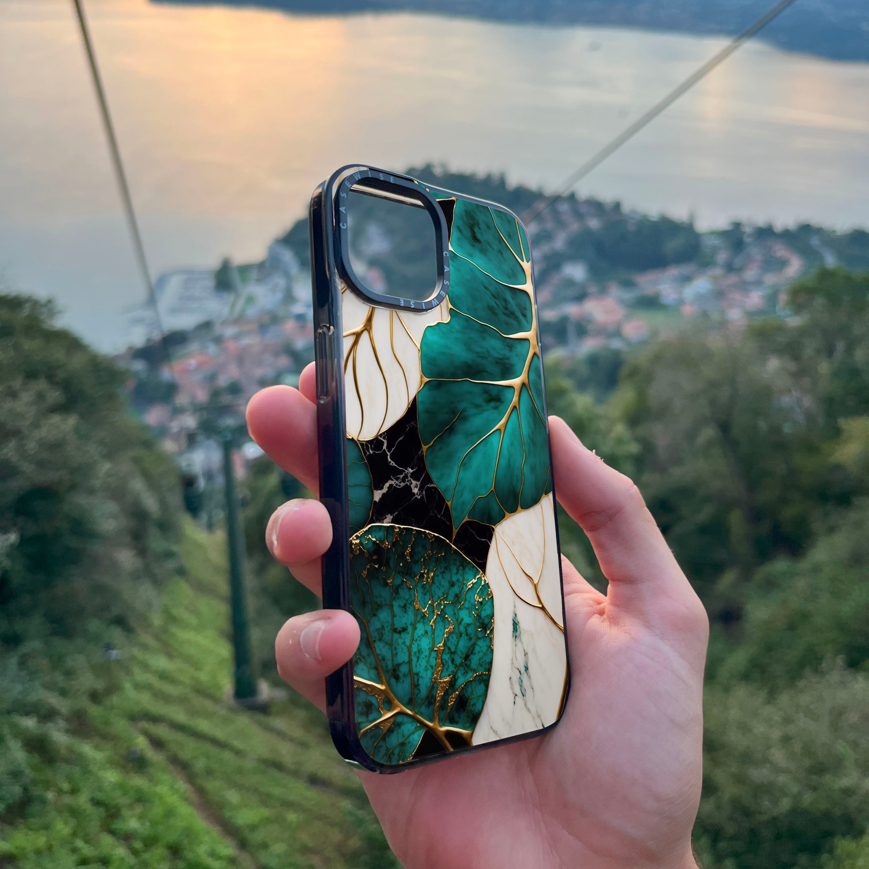 Abstrakte botanische Kintsugi - Hülle
