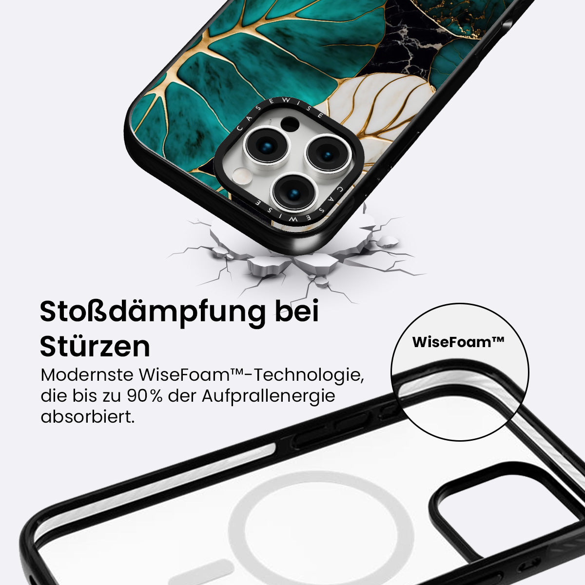 Abstrakte botanische Kintsugi - Hülle