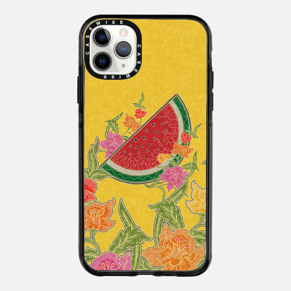 Wassermelone und Blumen - Hülle
