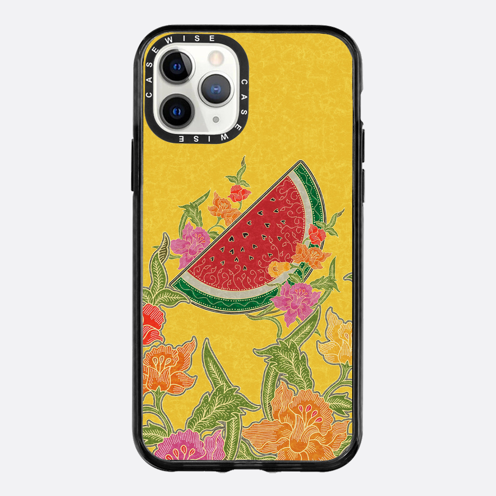 Wassermelone und Blumen - Hülle