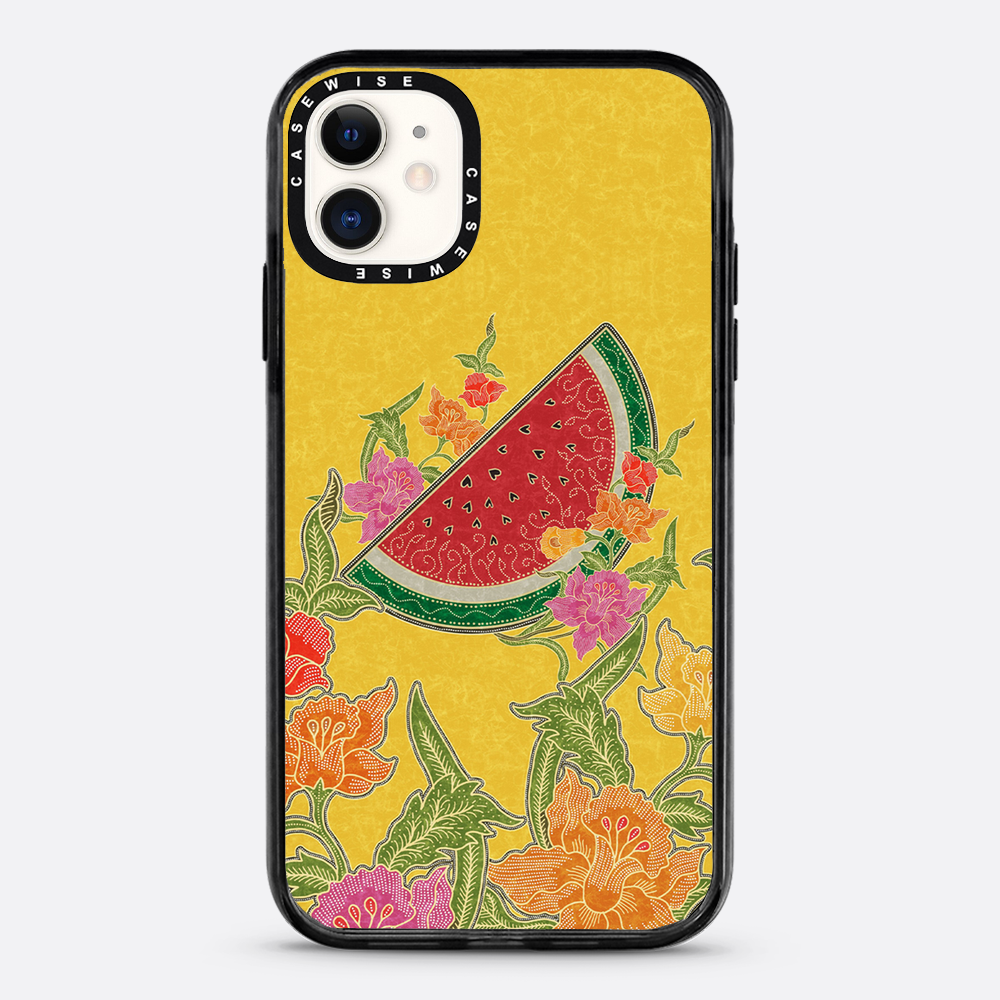 Wassermelone und Blumen - Hülle