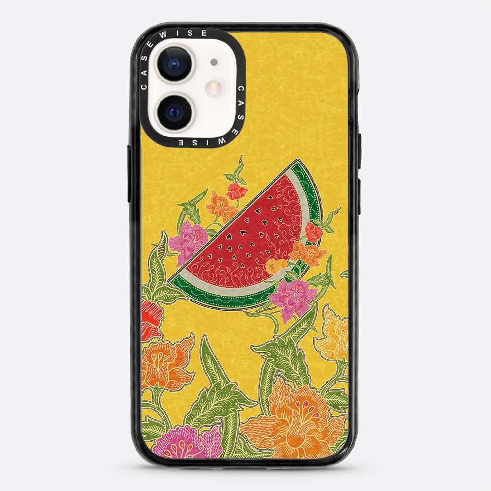 Wassermelone und Blumen - Hülle