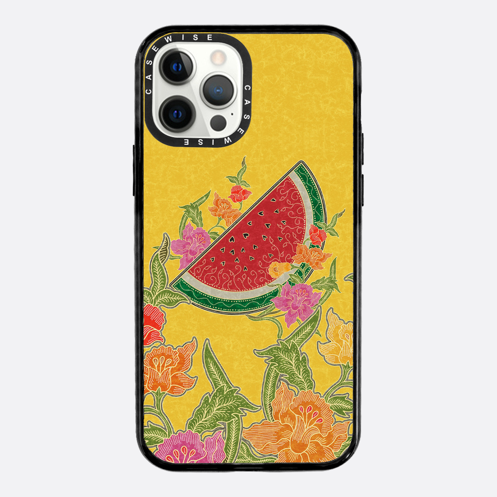 Wassermelone und Blumen - Hülle