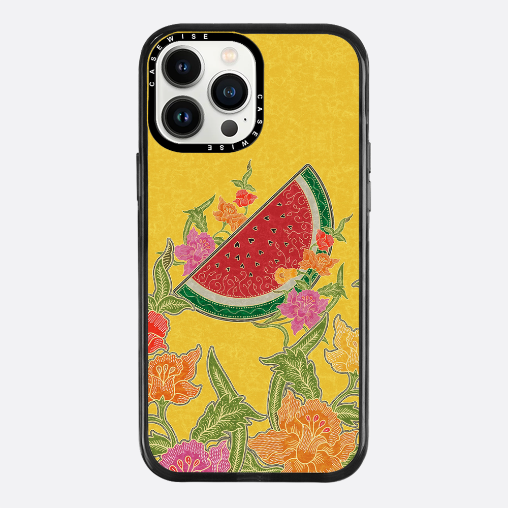 Wassermelone und Blumen - Hülle