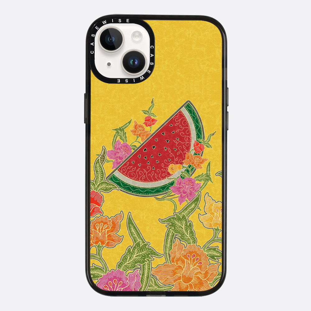 Wassermelone und Blumen - Hülle