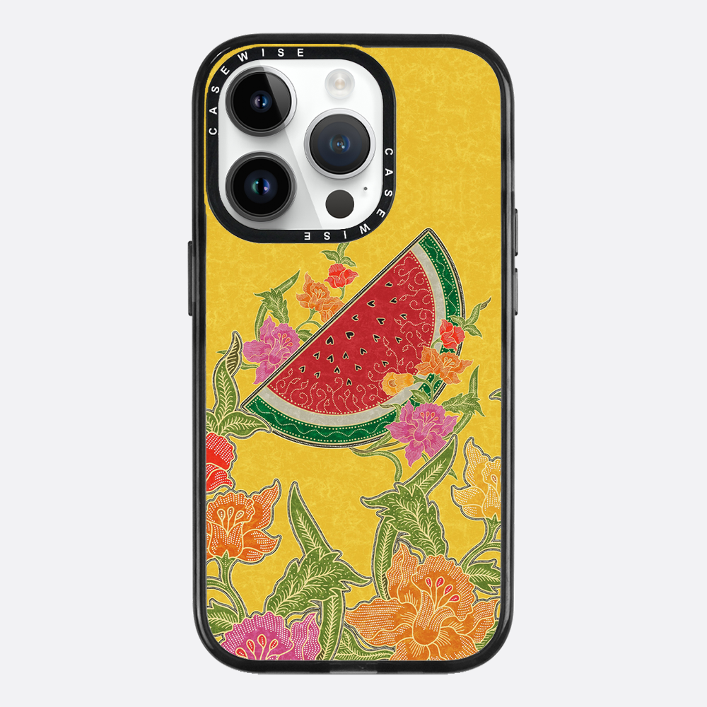 Wassermelone und Blumen - Hülle