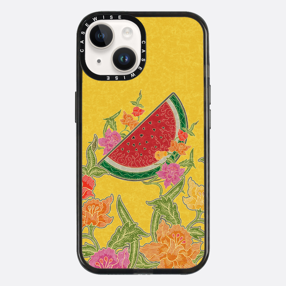 Wassermelone und Blumen - Hülle