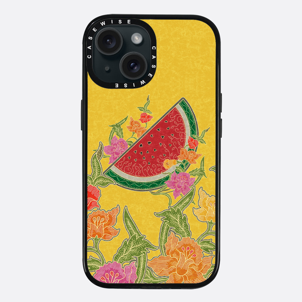 Wassermelone und Blumen - Hülle