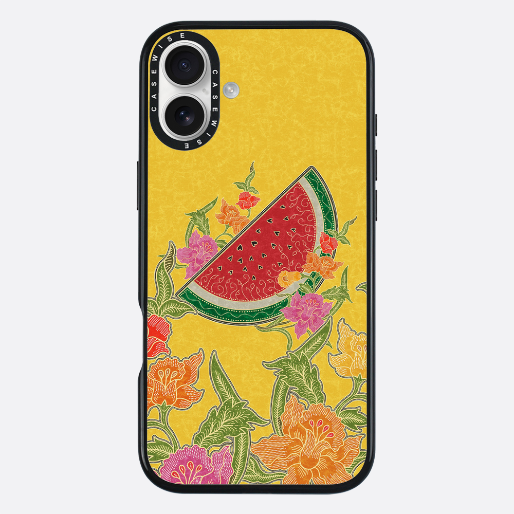 Wassermelone und Blumen - Hülle