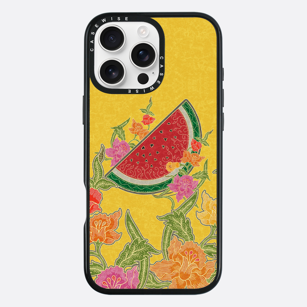 Wassermelone und Blumen - Hülle