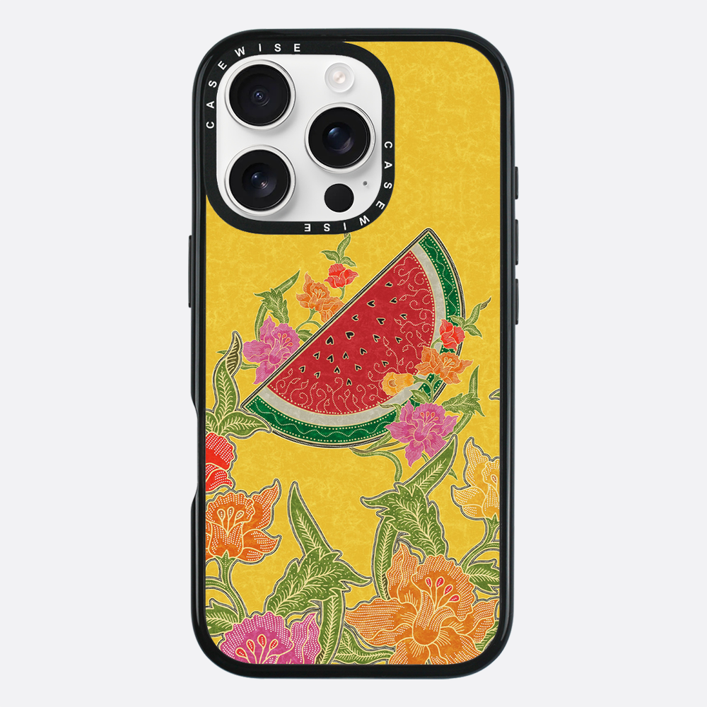 Wassermelone und Blumen - Hülle