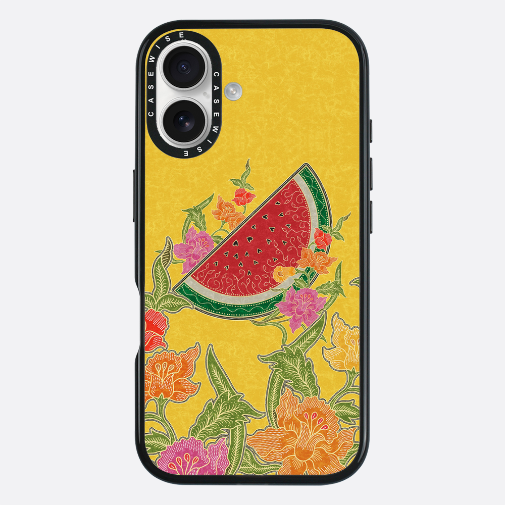 Wassermelone und Blumen - Hülle