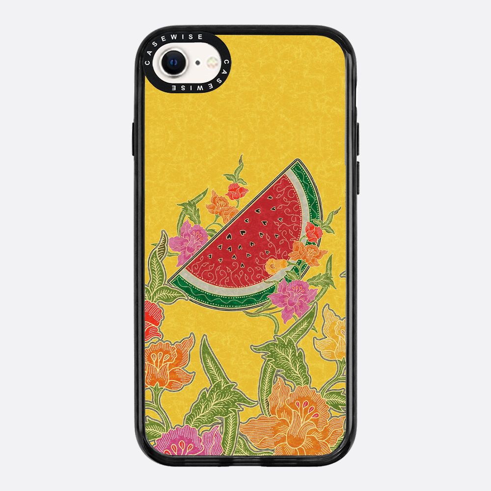 Wassermelone und Blumen - Hülle