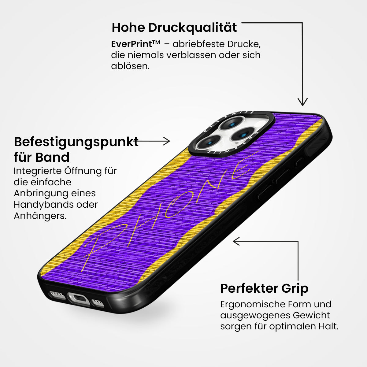 Wand mit dem Inschrift Telefon - Hülle