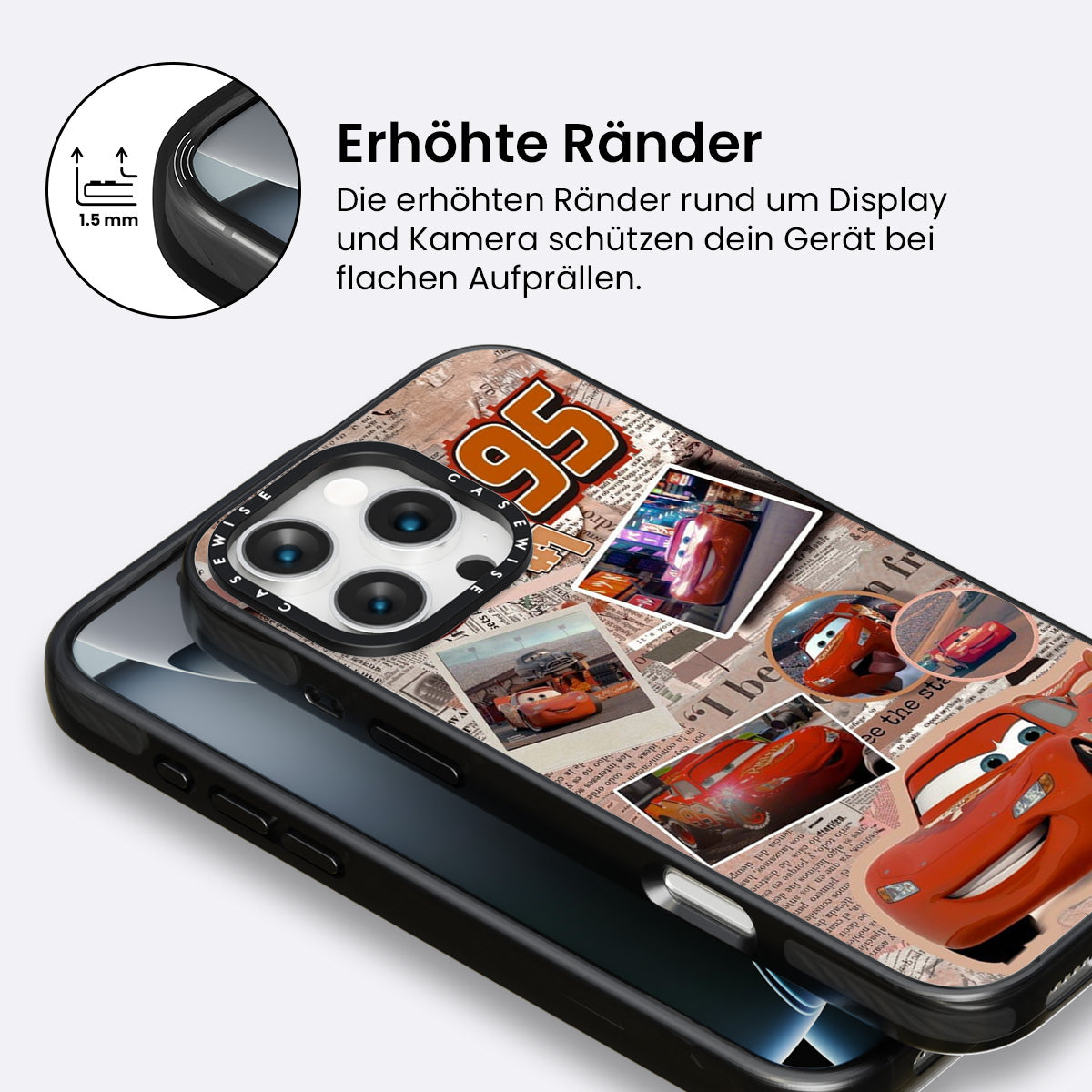 Zickzack McQueen - Retro -Stil - Hülle