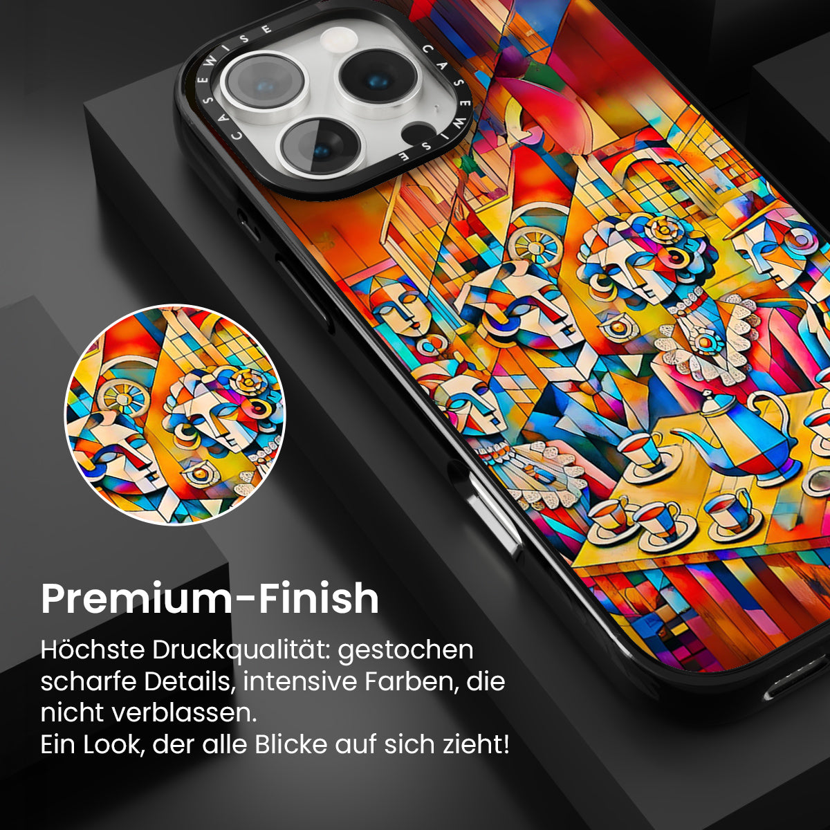Der Geschmack der Kunst in einem Café - Hülle